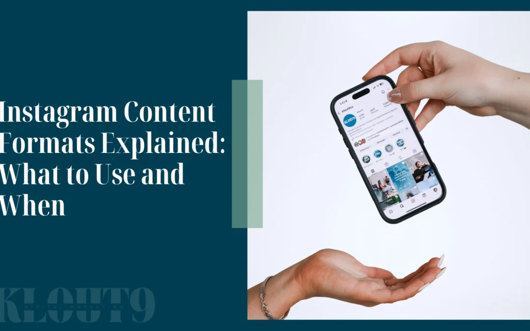 Instagram Content Formats Explained: What to Use and When